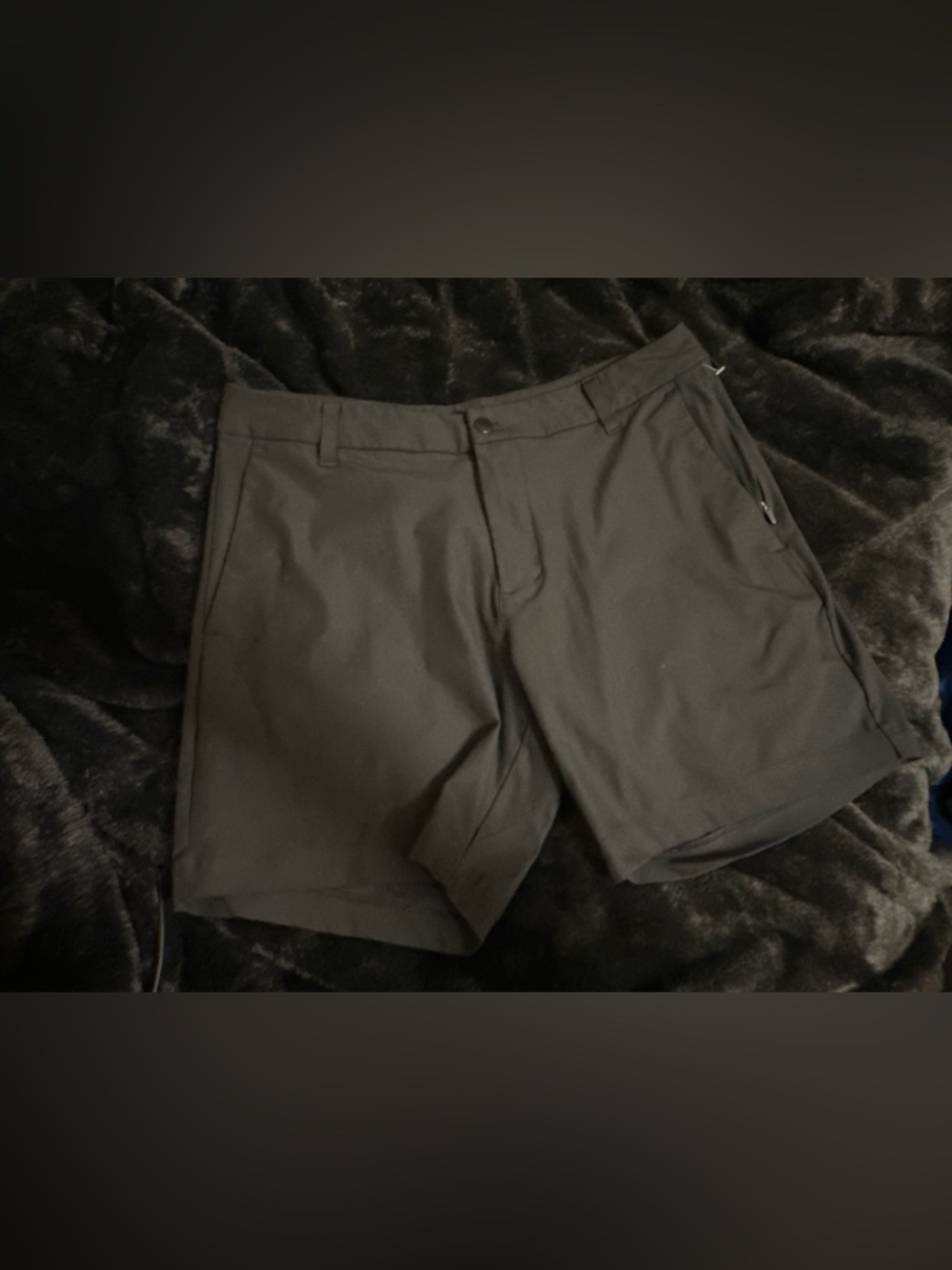 Lululemon Commission Shorts Mens 32" BLACK Stretch Tech Casual Golf Chino